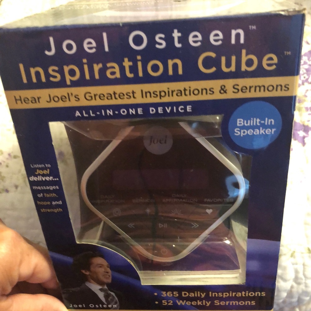 Joel Osteen, inspirational cube